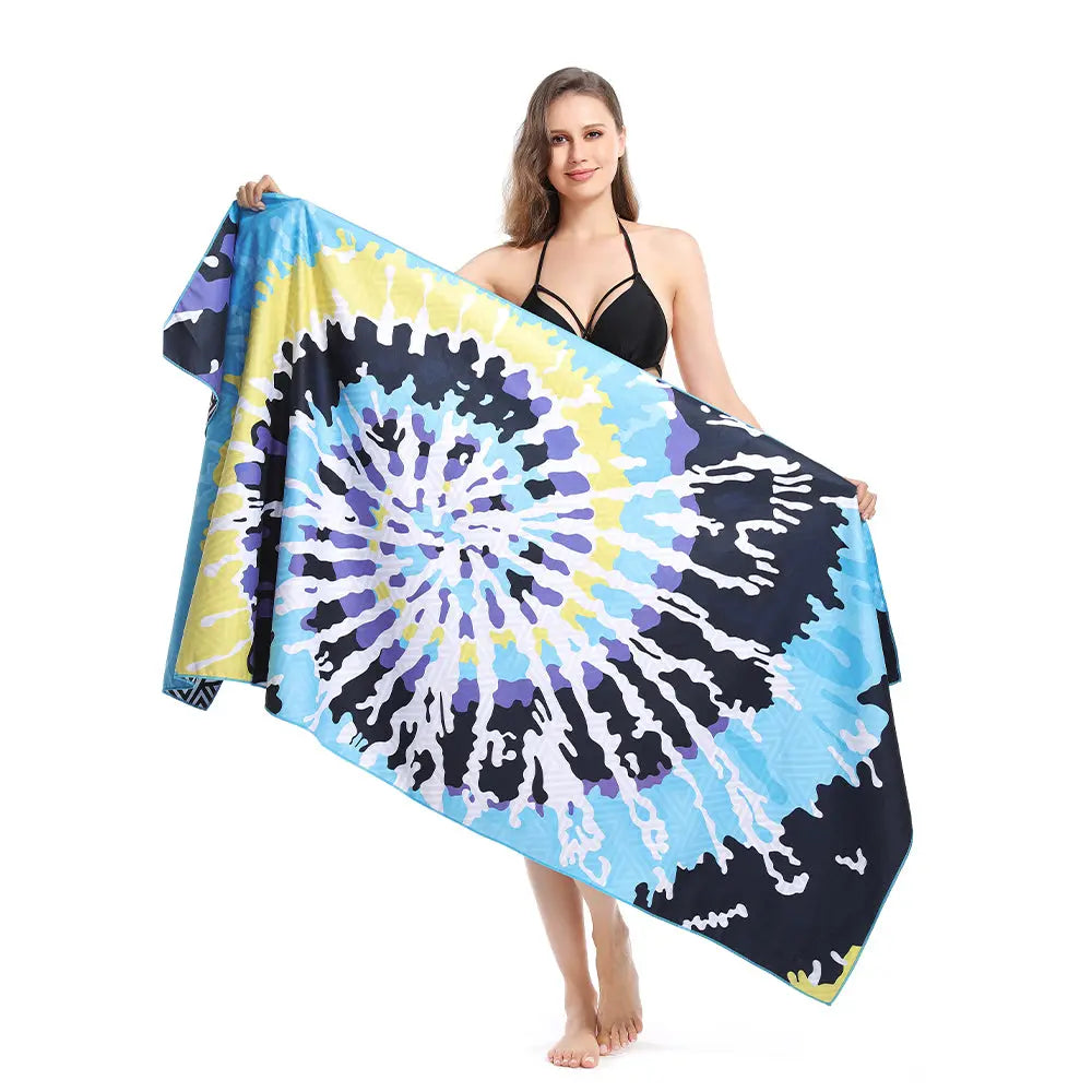 Serviette Plage Microfibre ZENOA 8 Style-160x80cm