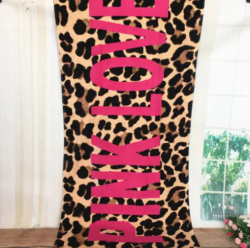Serviette Plage Multi-Usage COTONA Leopard print-145×70cm