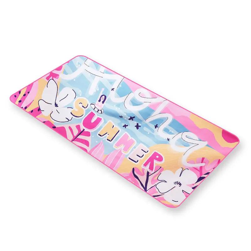 Serviette Plage Séchage Rapide WAVEWAY Pink Summer-160x80CM