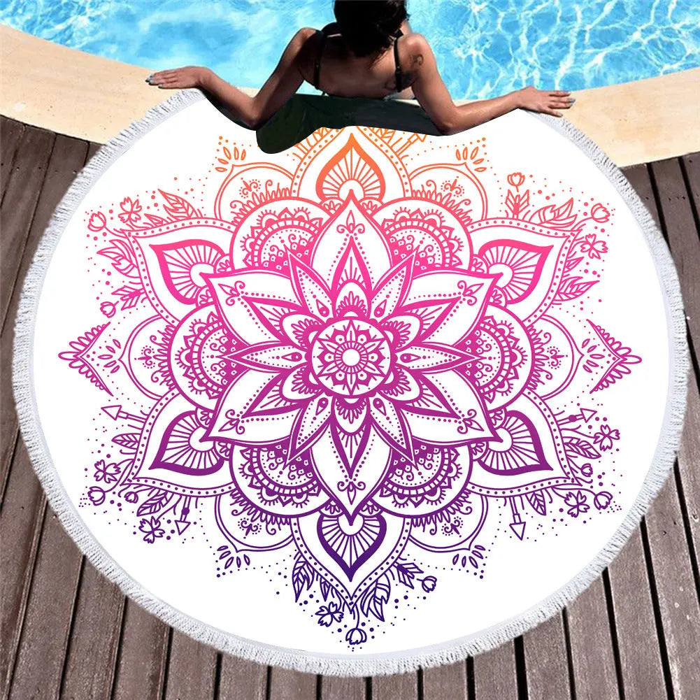 Serviette de Plage Fleurie PIXA 3 style