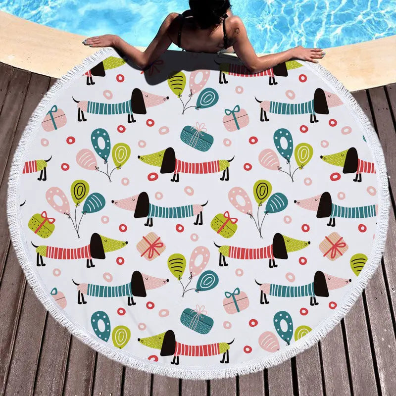 Serviette de Plage Imprimée ALMERA Color 4-Towel-540g