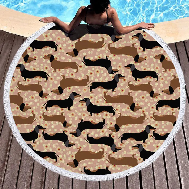 Serviette de Plage Imprimée ALMERA Color 6-Towel-540g