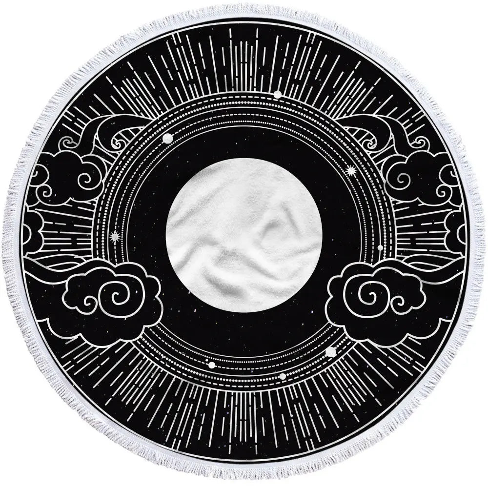 Serviette de Plage Imprimée BAHILI Black-300g