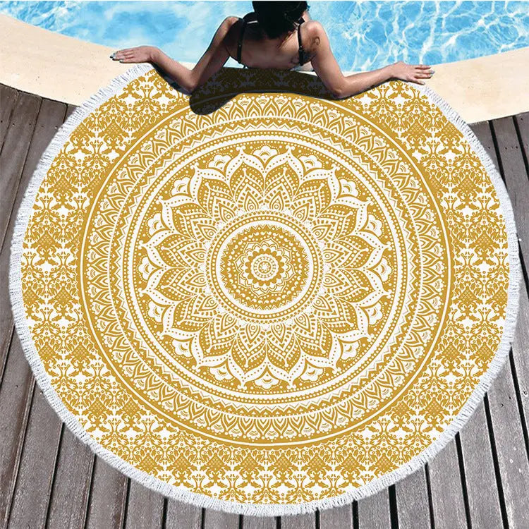 Serviette de Plage Imprimée ELLIOS ST00060-Diameter 150cm Weight 460g