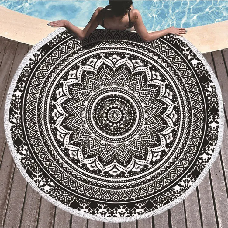 Serviette de Plage Imprimée ELLIOS ST00088-Diameter 150cm Weight 540g
