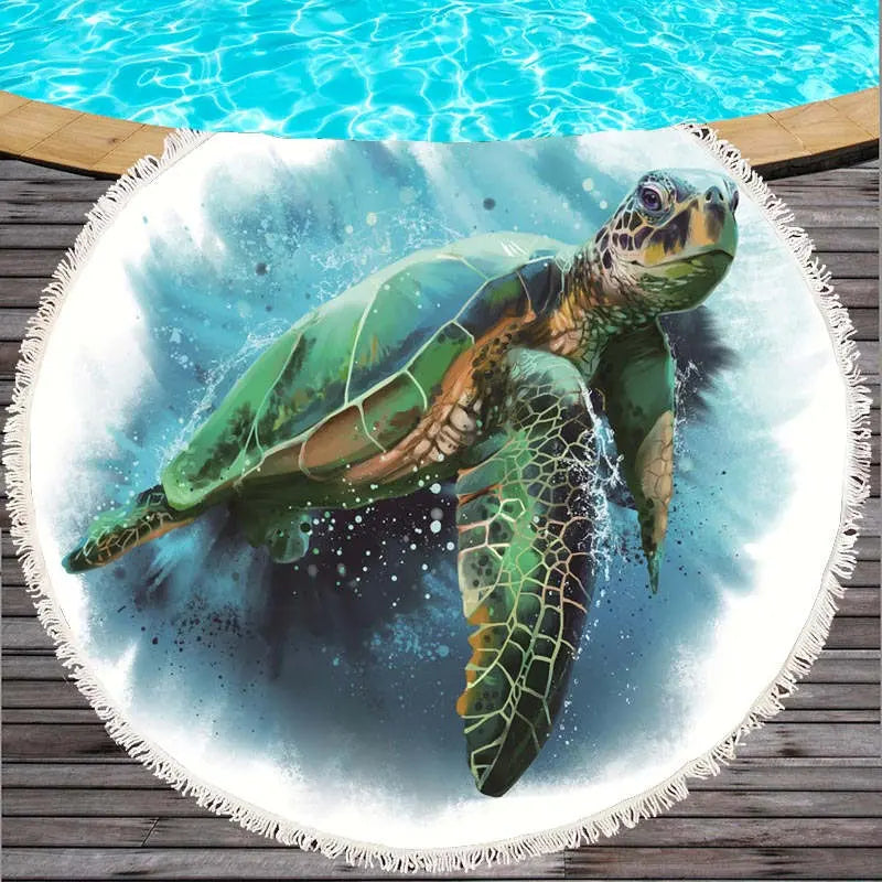 Serviette de Plage Imprimée OCEANA 09-180cm
