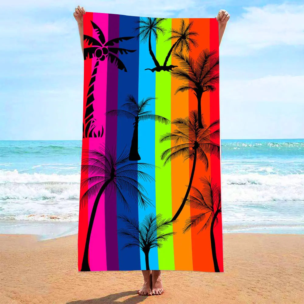 Serviette de Plage Imprimée VACANZA 42S-70x140 mesh bag packaging