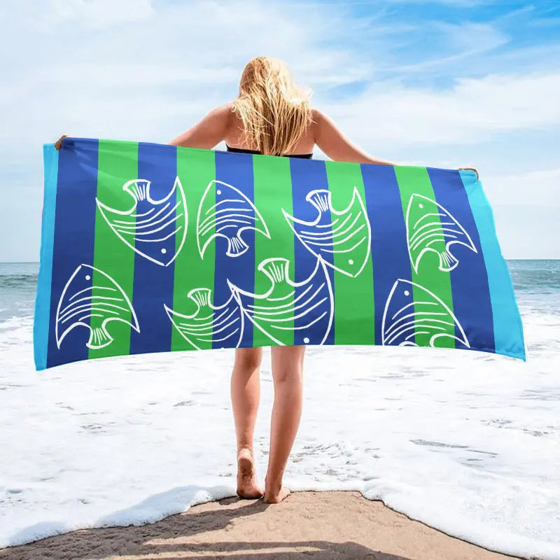 Serviette de Plage Imprimée VACANZA 62S-70x140 OPP bag