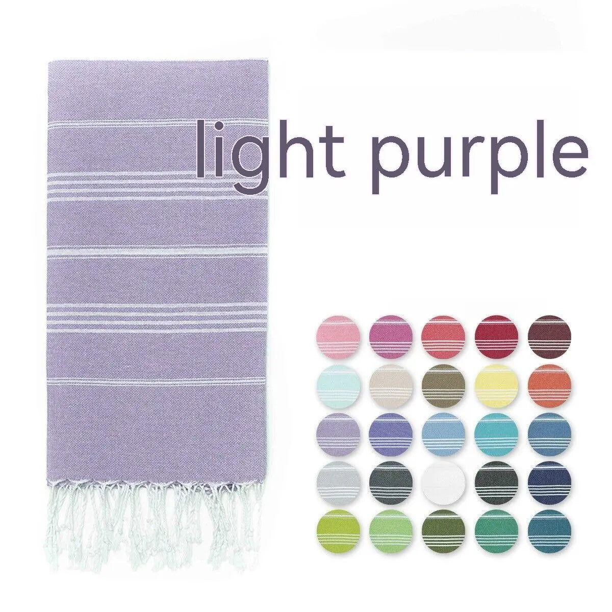 Serviette de Plage Luxe SABIT Turkish Stripes Light Purple-90x180