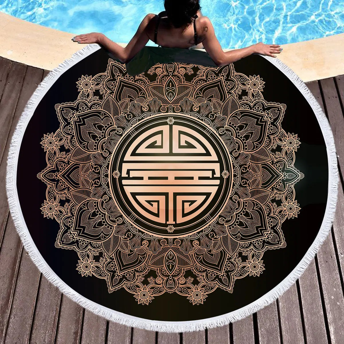 Serviette de Plage Mandala ELEPHA D