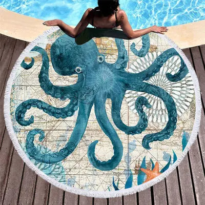 Serviette de Plage Microfibre Cleo Octopus